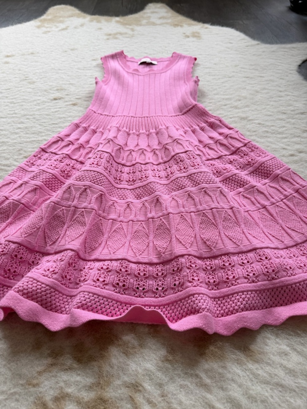 Willow & Wind Pink Knit Tiered Dress - Picture 5 of 15